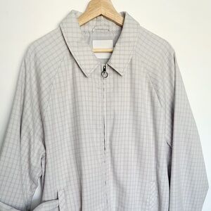 Topman Harrington Chek/Plaid Jacket Full Zip Pockets Mens XXL